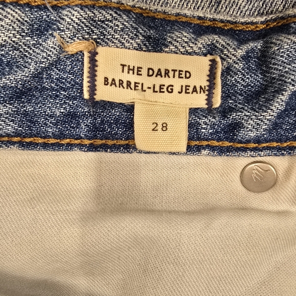 Madewell The Darted Barrel-Leg Jean Size 28 - Picture 5 of 9